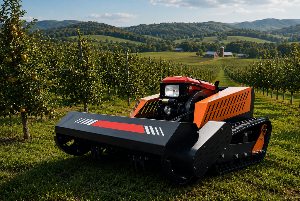 DWF1000 Liquid-Cooled 18HP Diesel Engine Remote Control Flail Head Mulcher