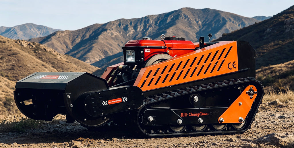 DWF1000 Liquid-Cooled 18HP Diesel Engine Remote Control Flail Head Mulcher