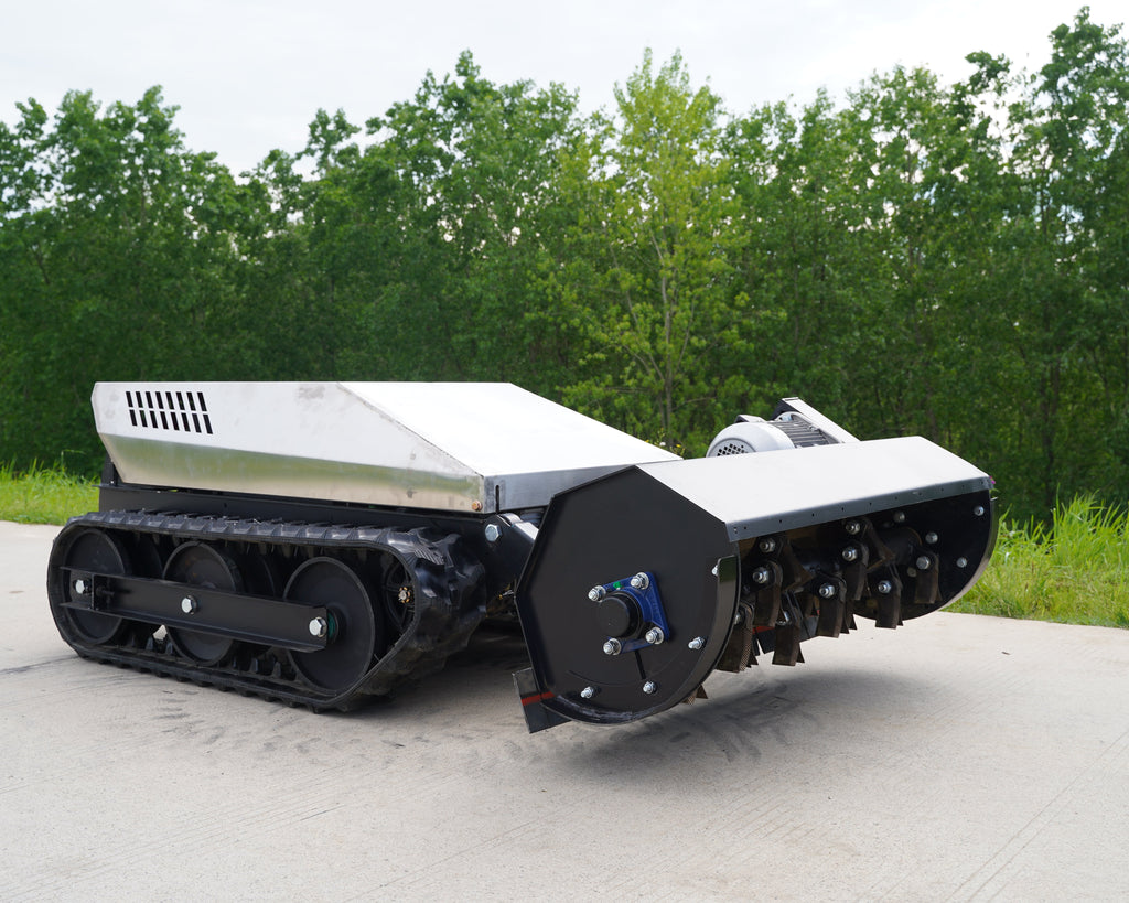 Full Electric Remote Control Flail Mulcher Swinging Y Blade
