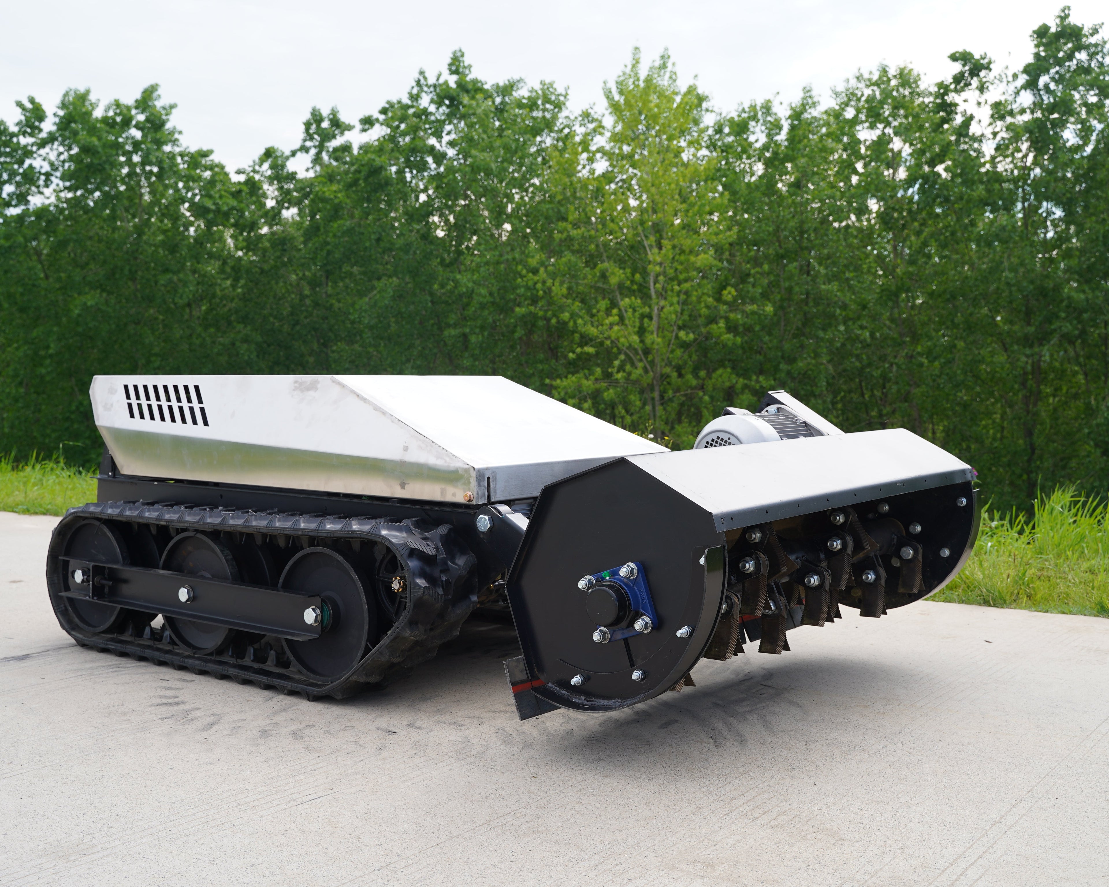 Full Electric Remote Control Flail Mulcher Swinging Y Blade